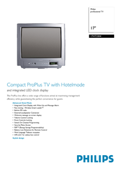 Philips 17HT3304/05 Specification Sheet