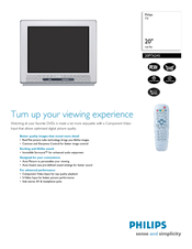 Philips 20PT6245 Specification Sheet