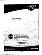 Philips 25-STEREO CTV W-REMOTE CONT-PEWTER-26LL500 Directions For Use Manual