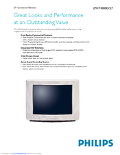 Philips 27HT4000D Specification Sheet