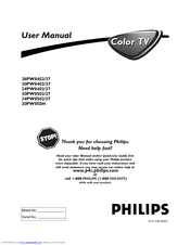 Philips 34PW8502/37 User Manual
