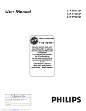 Philips 27-REAL FLAT SDTV 27PT9015D - Hook Up Guide User Manual