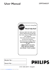 Philips 27PT5445/37 User Manual