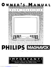 Philips/Magnavox PS1944C Owner's Manual