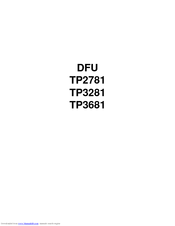 Philips TP2781, TP3281, TP3681 User Manual