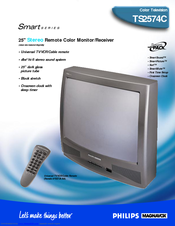 Philips COLOR TV 25 INCH TABLE TS2574C Specifications