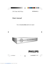 Philips DVD VIDEO/ SACD PLAYER DVP900SA/00_A User Manual