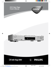 Philips DVD978K/751 Owner's Manual
