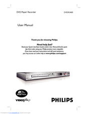 Philips DVDR3400 User Manual