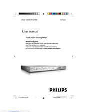 Philips DVP3000/69 User Manual