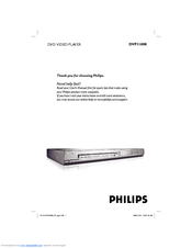Philips DVP3180K User Manual