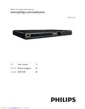 Philips DVP3552K User Manual