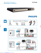 Philips DVP3568 Quick Start Manual