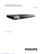 Philips DVP3588 User Manual
