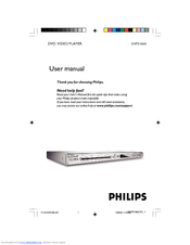 Philips DVP5106K User Manual