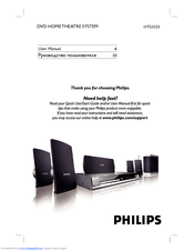 Philips HTS3325 User Manual