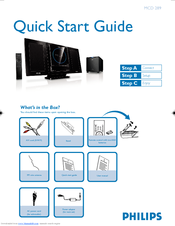 Philips MCD 289/12 Quick Start Manual