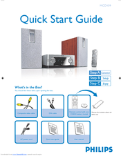 Philips MCD109 Quick Start Manual