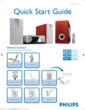 Philips MCD149/12 Quick Start Manual