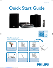 Philips MCD177/79 Quick Start Manual