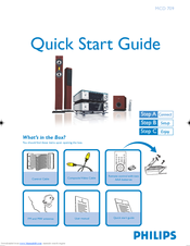 Philips MCD709/12 Quick Start Manual