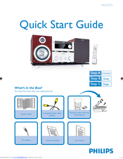 Philips MCD772/73 Quick Start Manual