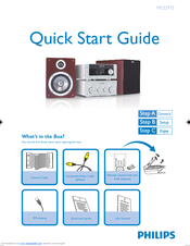 Philips MCD772/93 Quick Start Manual