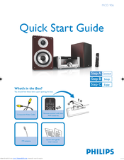 Philips MCD906/73 Quick Start Manual