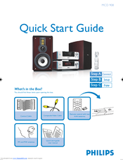Philips MCD908/12 Quick Start Manual