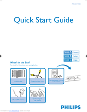 Philips MCD908/93 Quick Start Manual