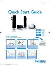Philips MCD988/05 Quick Start Manual