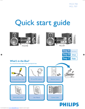 Philips MCD700/79 Quick Start Manual