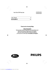 Philips DVDR3425H User Manual