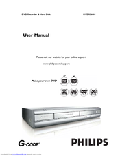 Philips DVDR560H/75 User Manual