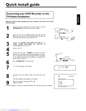 Philips DVDR77/17 Quick Install Manual
