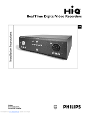 Philips Hi-Q Digital Video Recorders Installation Instructions Manual