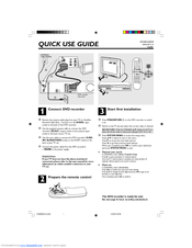 Philips DVDR3320V/05B Quick Use Manual