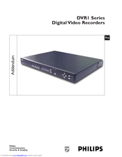 Philips DVR I Series User Manual Addendum