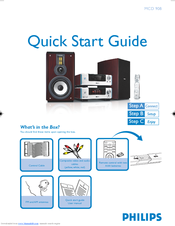 Philips MCD908/37 Quick Start Manual