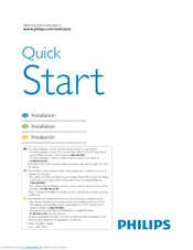 Philips 22PFL3505D/F7 Quick Start Manual