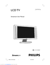 Philips 23-LCD HDTV MONITOR FLAT TV DIGITAL CRYSTAL CLEAR 23PF9976I User Manual