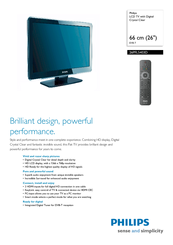Philips 26PFL5403D Specifications