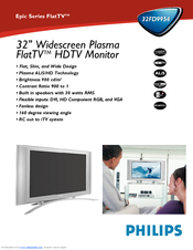 Philips 32FD9954 Manuals | ManualsLib
