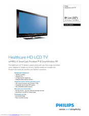 Philips 32HFL5860H Specification Sheet