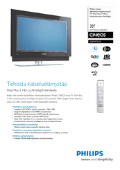 Philips Cineous 32PF9731D/10 Specifications