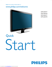 Philips 42PFL5604/78 Quick Start Manual