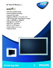 Philips 42FD9934 Specifications