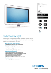 Philips 42HFL9320A Specifications
