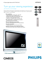 Philips Cineos 42PF9967D/10 Technical Specifications