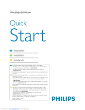 Philips 46PFL3505D/F7 Quick Start Manual